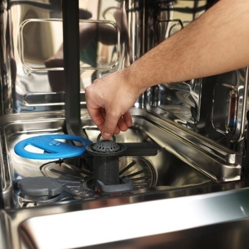 Dishwasher Not Draining What To Check Before You Call a Plumber- clean the filter-The Geiler Company