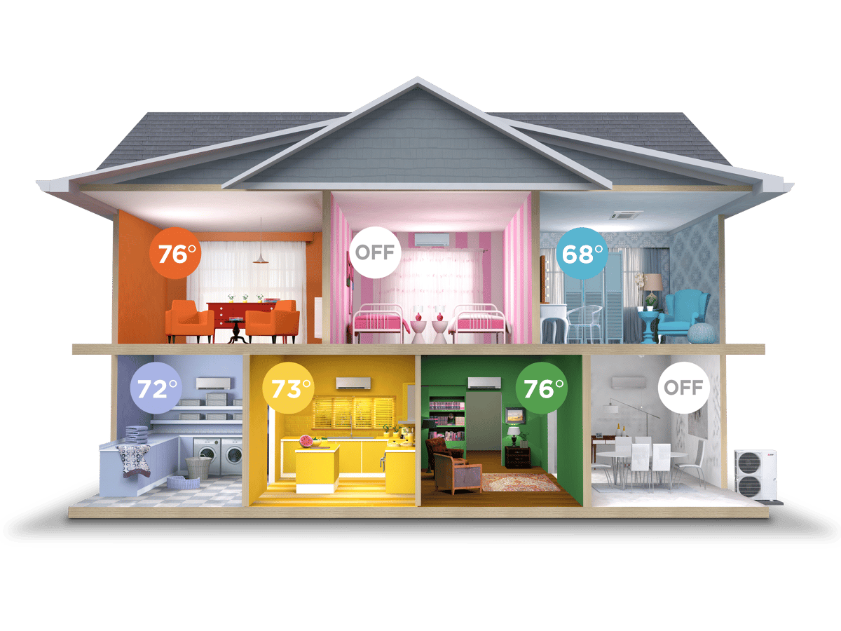 mitusubishi split system heating and cooling_The Geiler Company