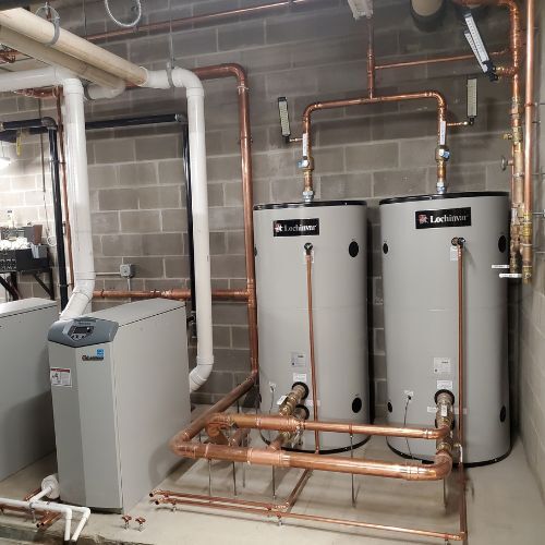 hospital hot water  process piping - The Geiler Company